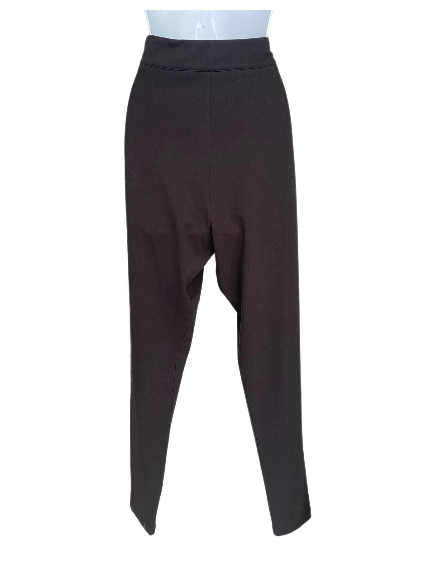 Pants-Charcoal Brown Colored-Elastane Material By Sarah Pacini