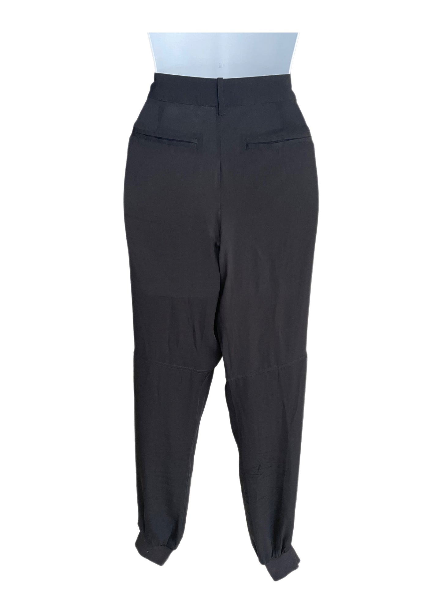 Pants-Black Silk Joggers- By Joie Mariner