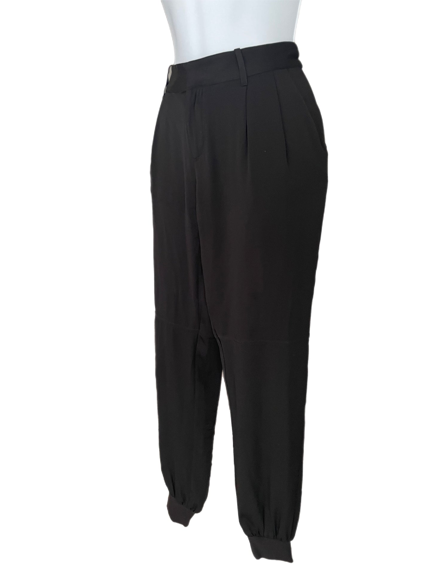 Pants-Black Silk Joggers- By Joie Mariner