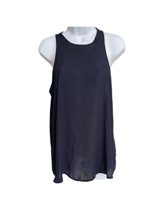 Tank Top-Sleeveless-Breathable Navy Blue Blouse By Lovely Day
