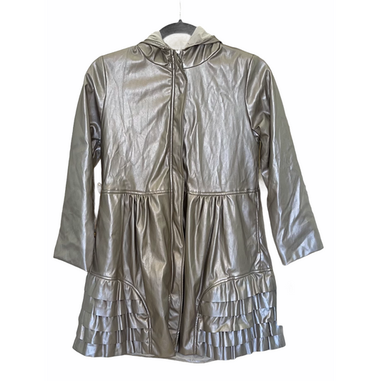 Coat (Child)- Silver Metallic Design By Isobella & Chloe