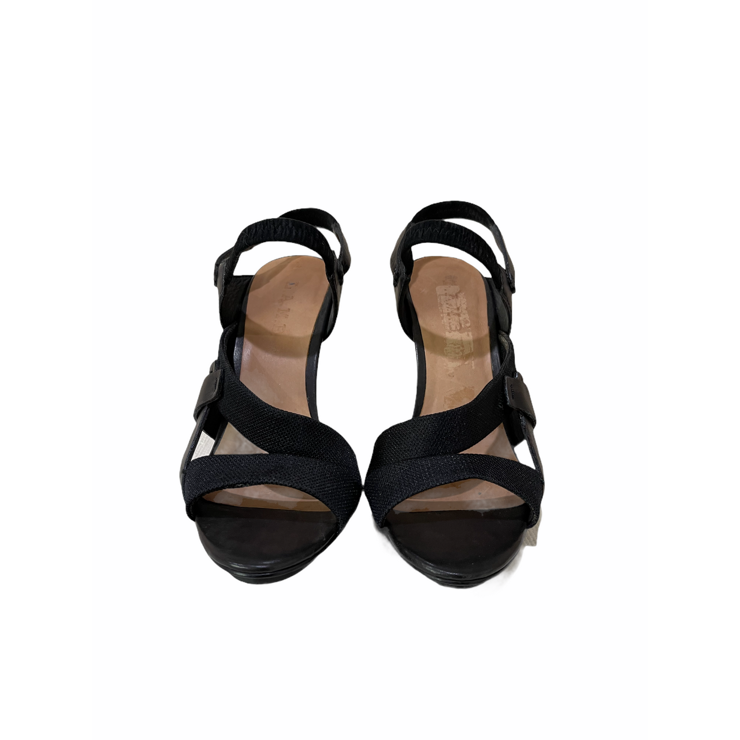 Heels-Black Color-Strappy Design-By L.A.M.B