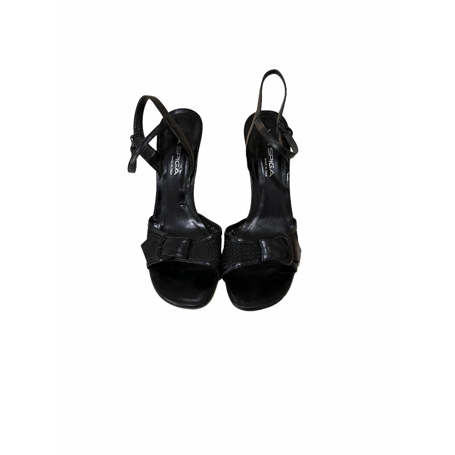 Heels-Ankle Strap Design-Black Color By Via Spiga