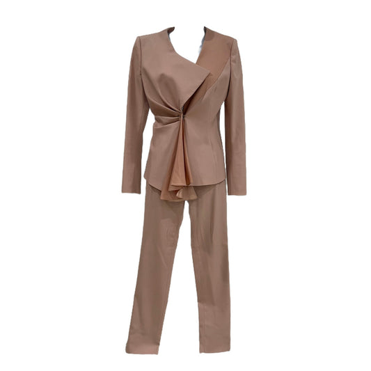 Suit-Slacks & Blouse- Blush Pink Coloring By La Perla