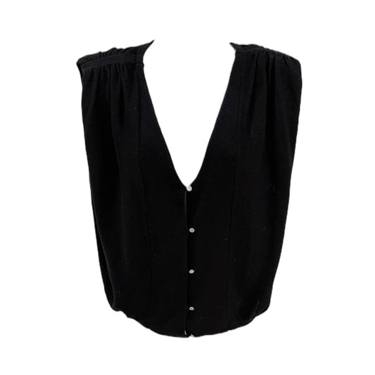 Cardigan-Black Sleeveless Lony By Ba&sh