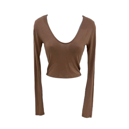 Shirt-Crop Top w/Long Sleeve Design By Joah Brown