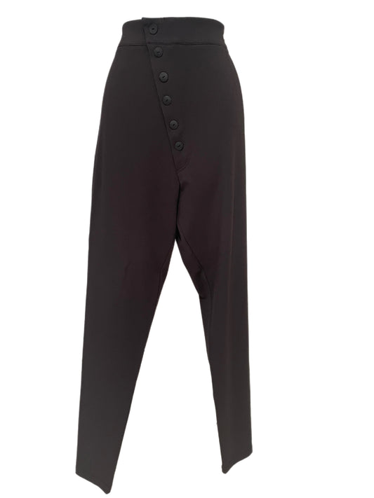 Pants-Charcoal Brown Colored-Elastane Material By Sarah Pacini