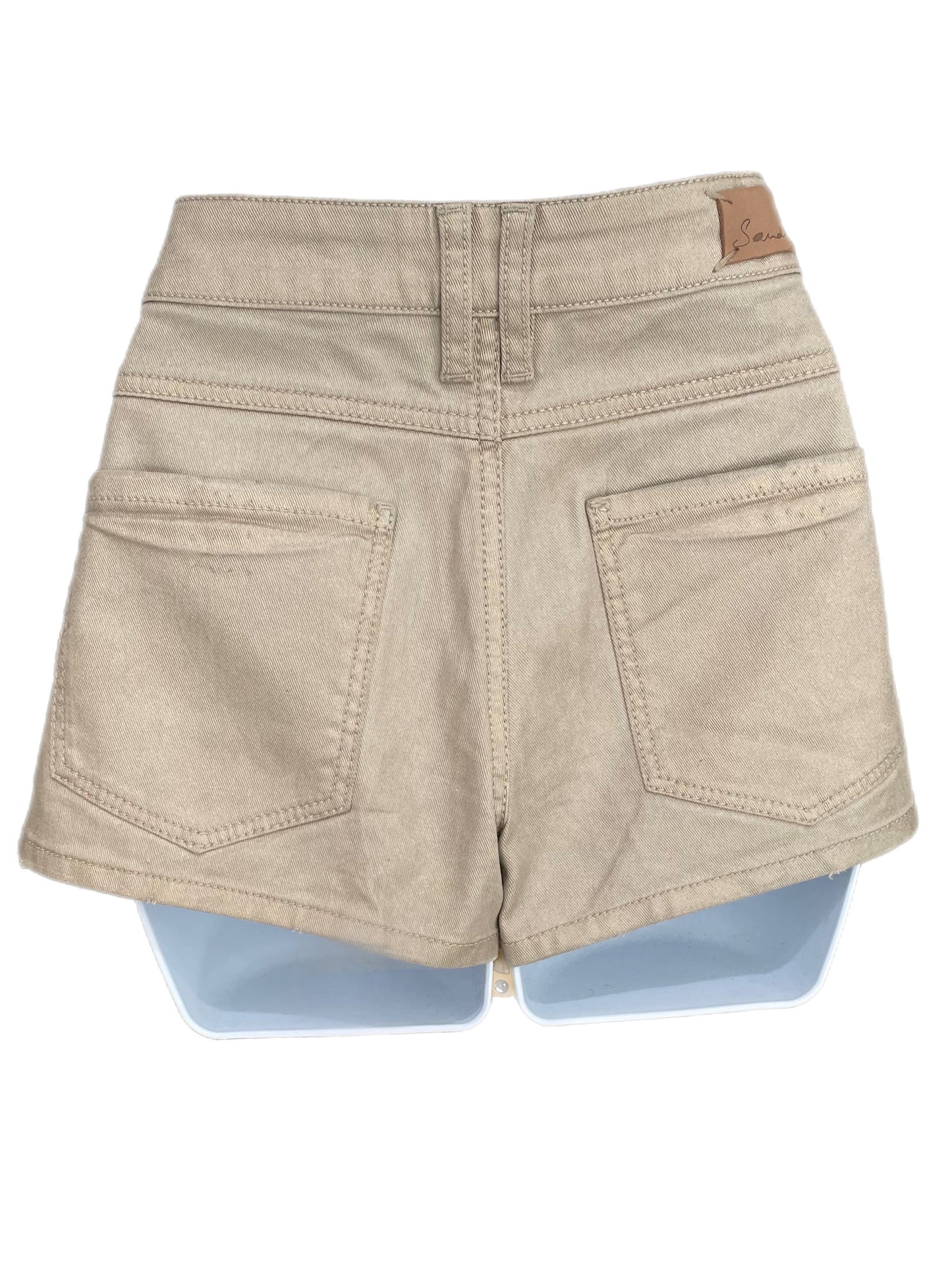 Shorts-Cream/Gold w/Hint of Shimmer- Sandro