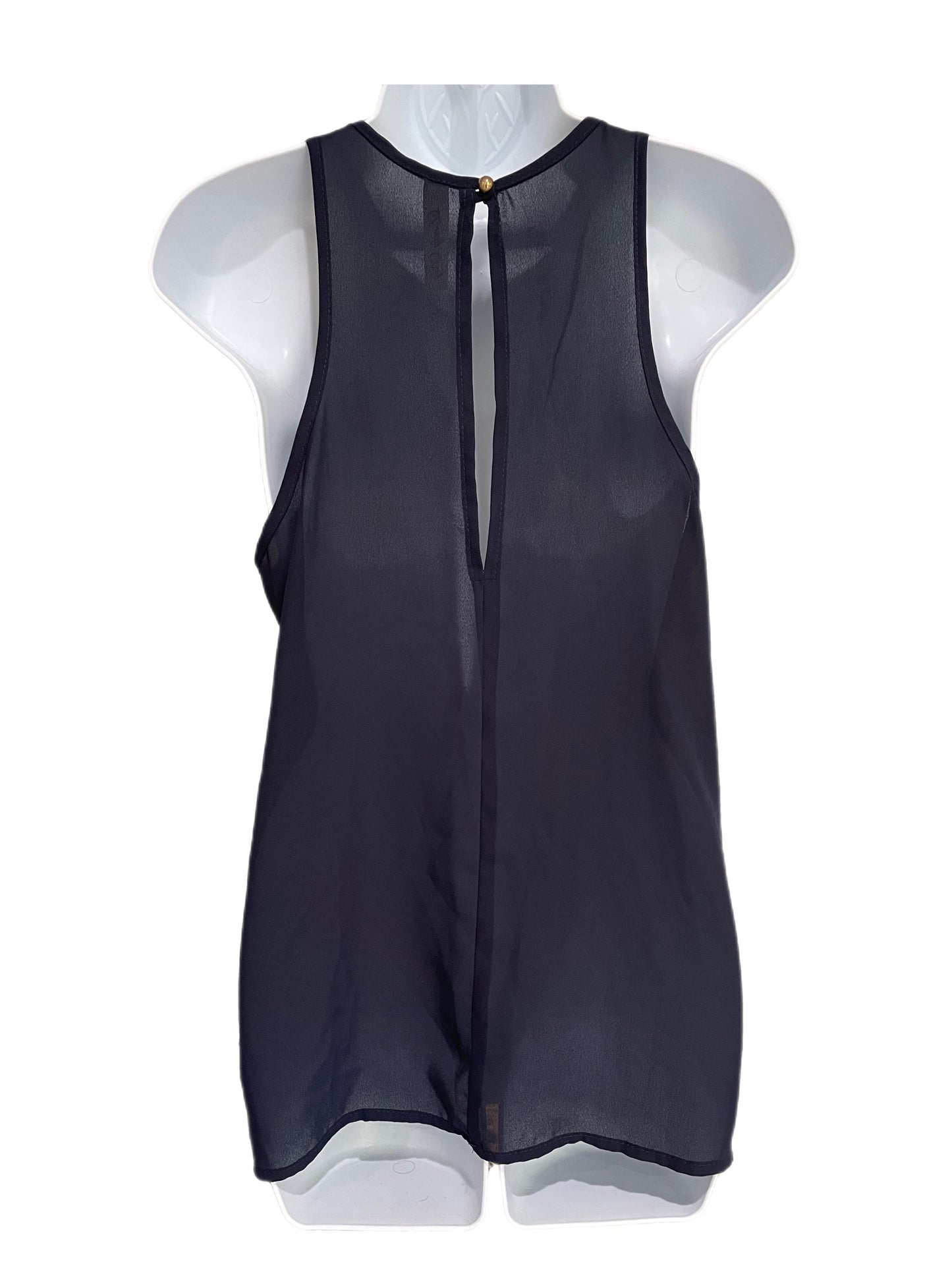 Tank Top-Sleeveless-Breathable Navy Blue Blouse By Lovely Day