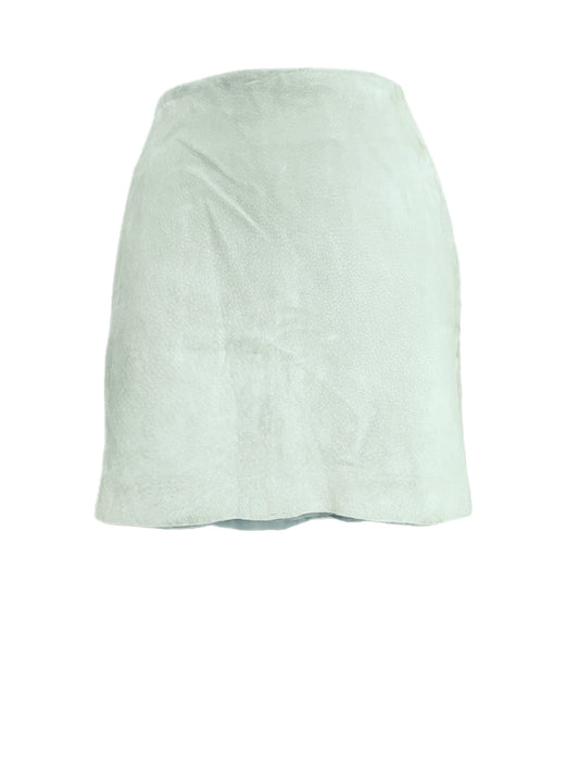 Skirt--Suede/Honeydew colored-By Donna Karan New York (DKNY)